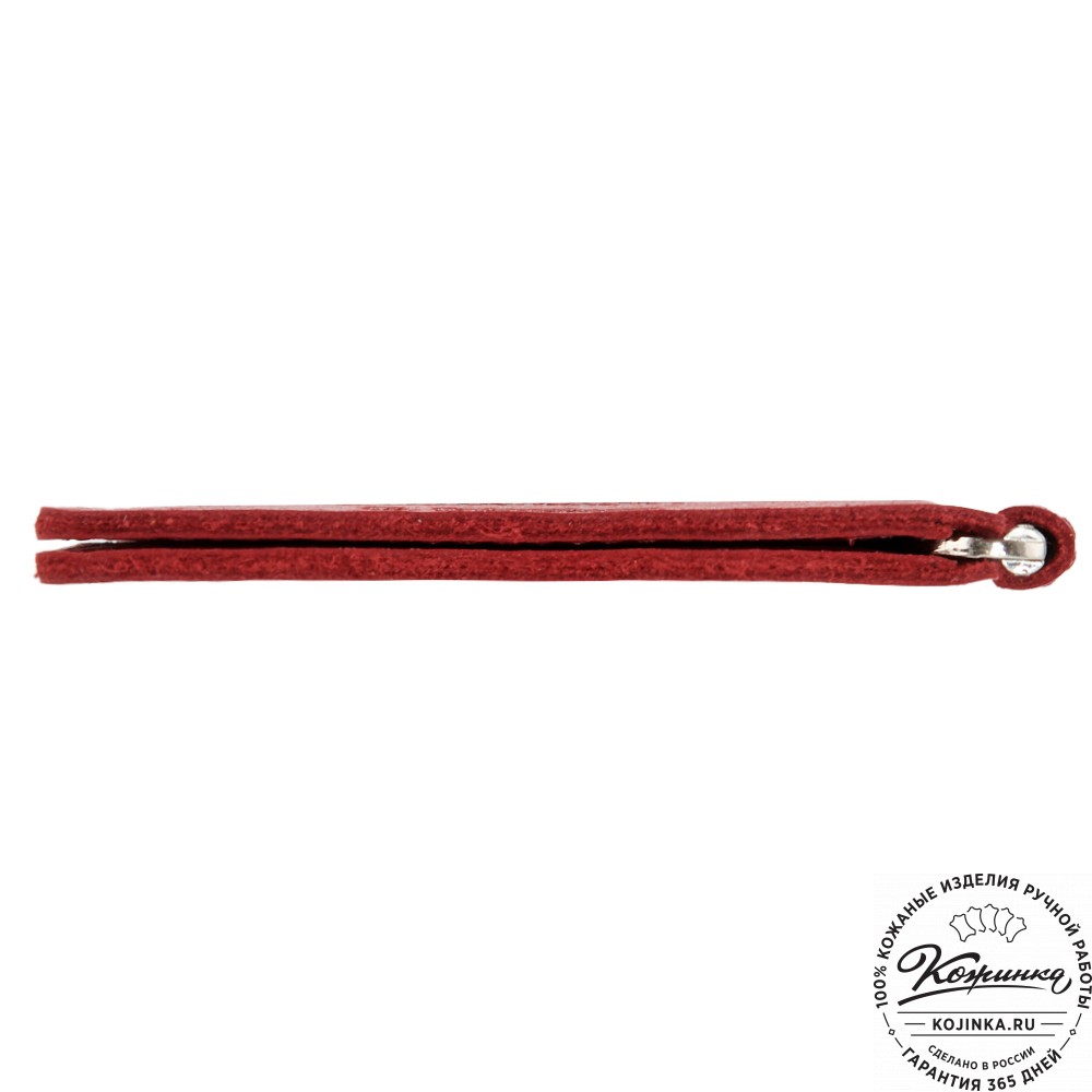 Кожаный зажим для денег "Бремен" (малина)